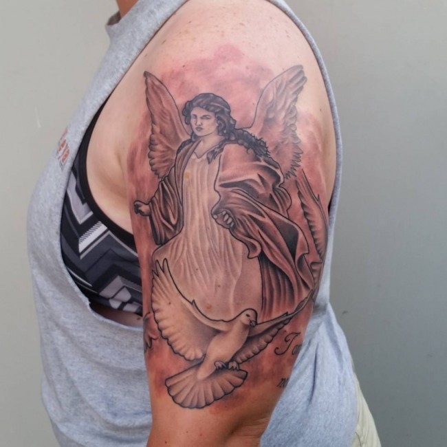 angel tattoo