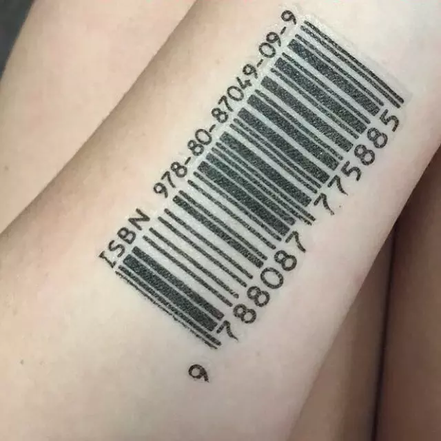 25 Graphic Barcode Tattoo Meanings - Placement Ideas (2019)