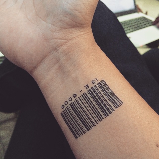 All Things About Barcode Tattoo: meaning & design - CNC Tattoo Machine  Supply