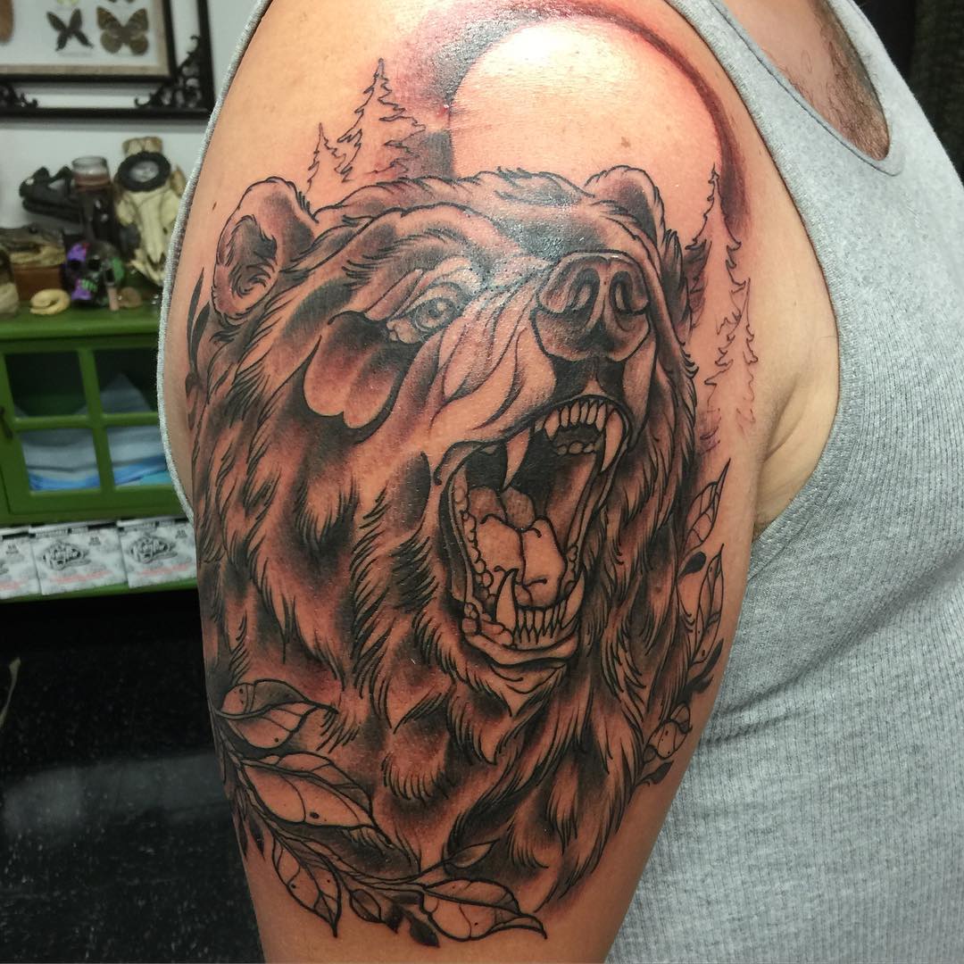85+ Rough Bear Tattoo Designs & Meanings - Feel The Wild ...