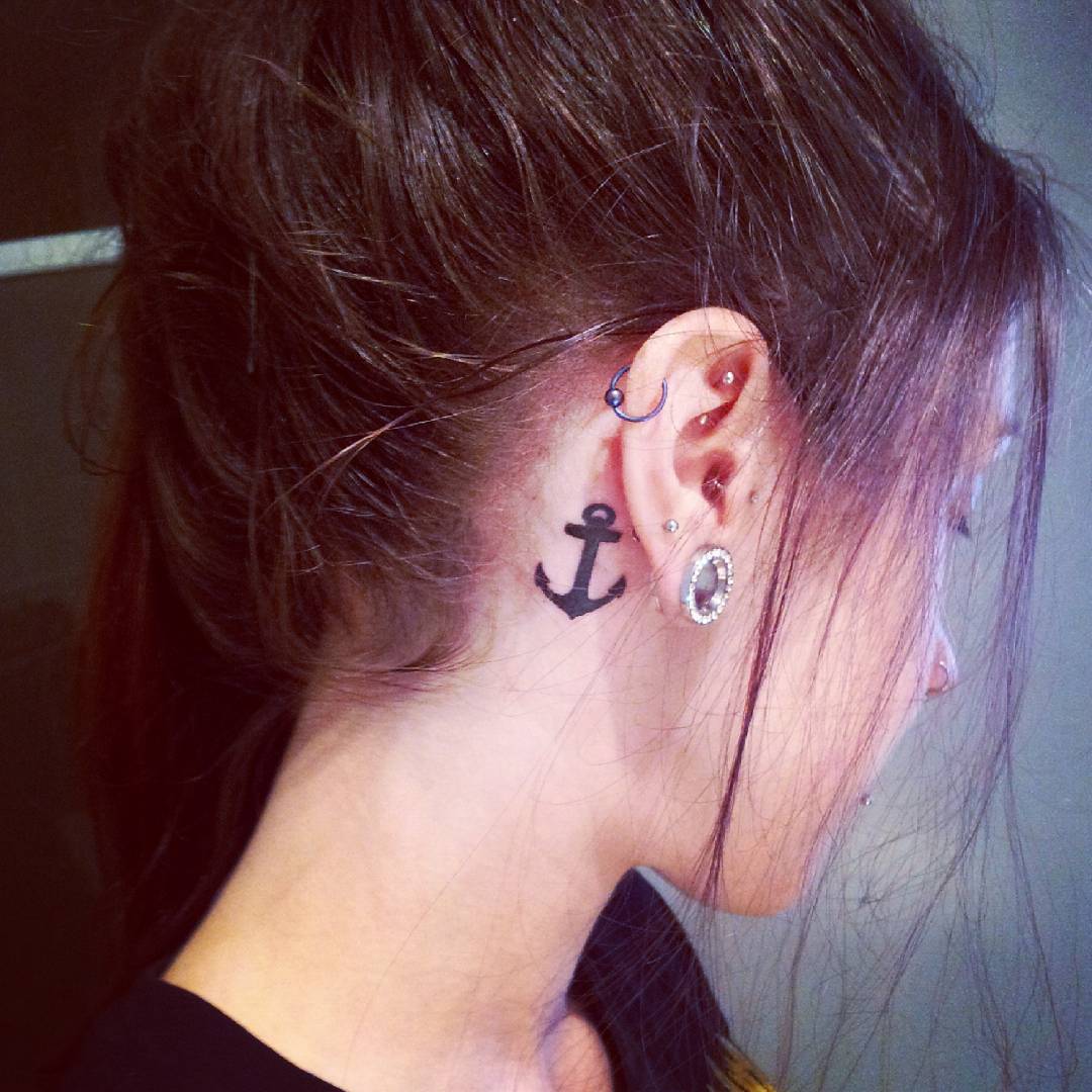 80 Best Behind The Ear Tattoo Designs And Meanings Nice And Gentle 2019