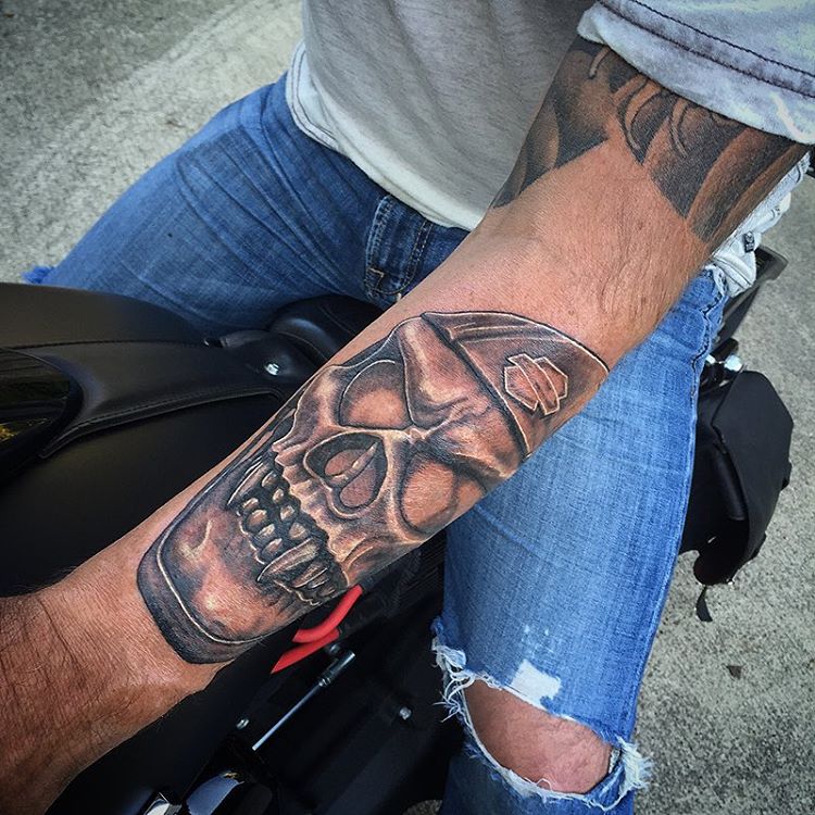85+ Fearless Outlaw Biker Tattoo Designs & Meanings - For Brutal Men (2...