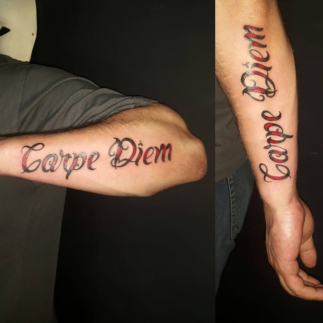 small carpe diem tattoo