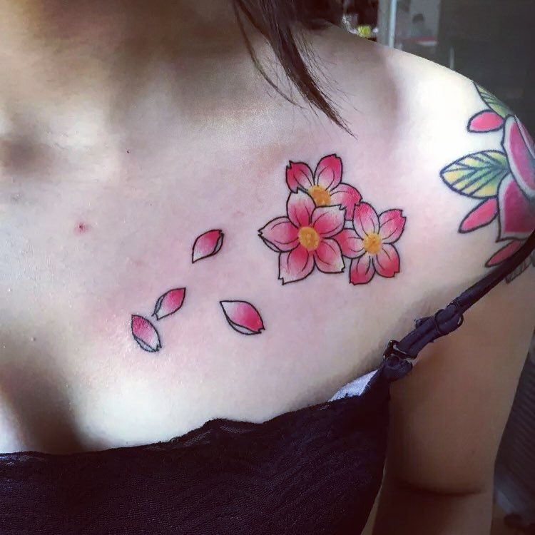 Types of cherry blossom tattoos.