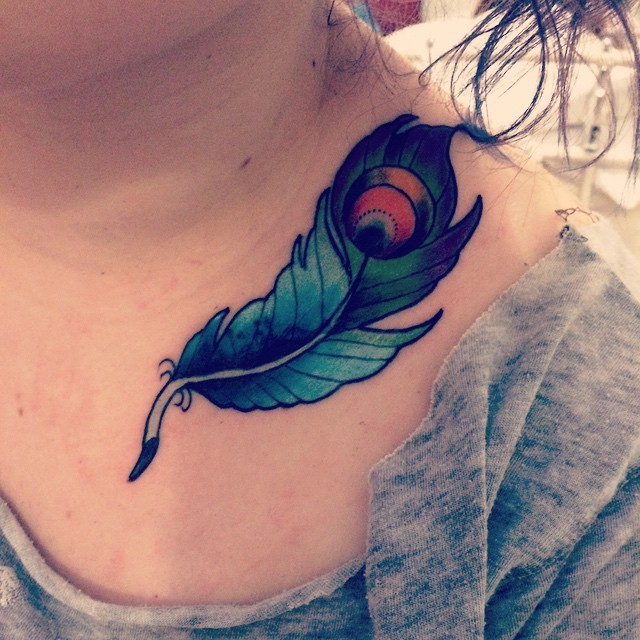 14 Beautiful Peacock Feather Tattoo Ideas for Women in 2023