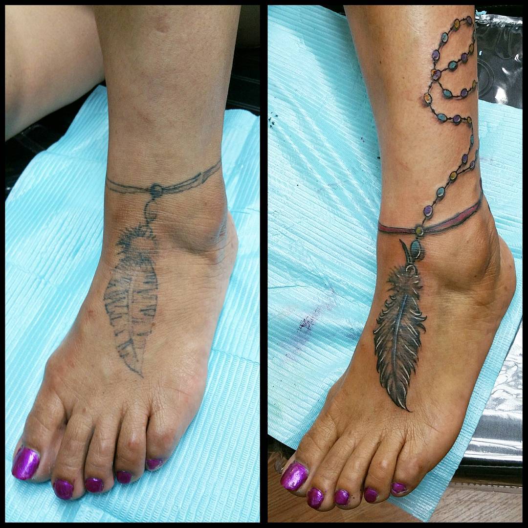 cover up tattoo designs ankle