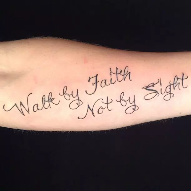 love life faith tattoo