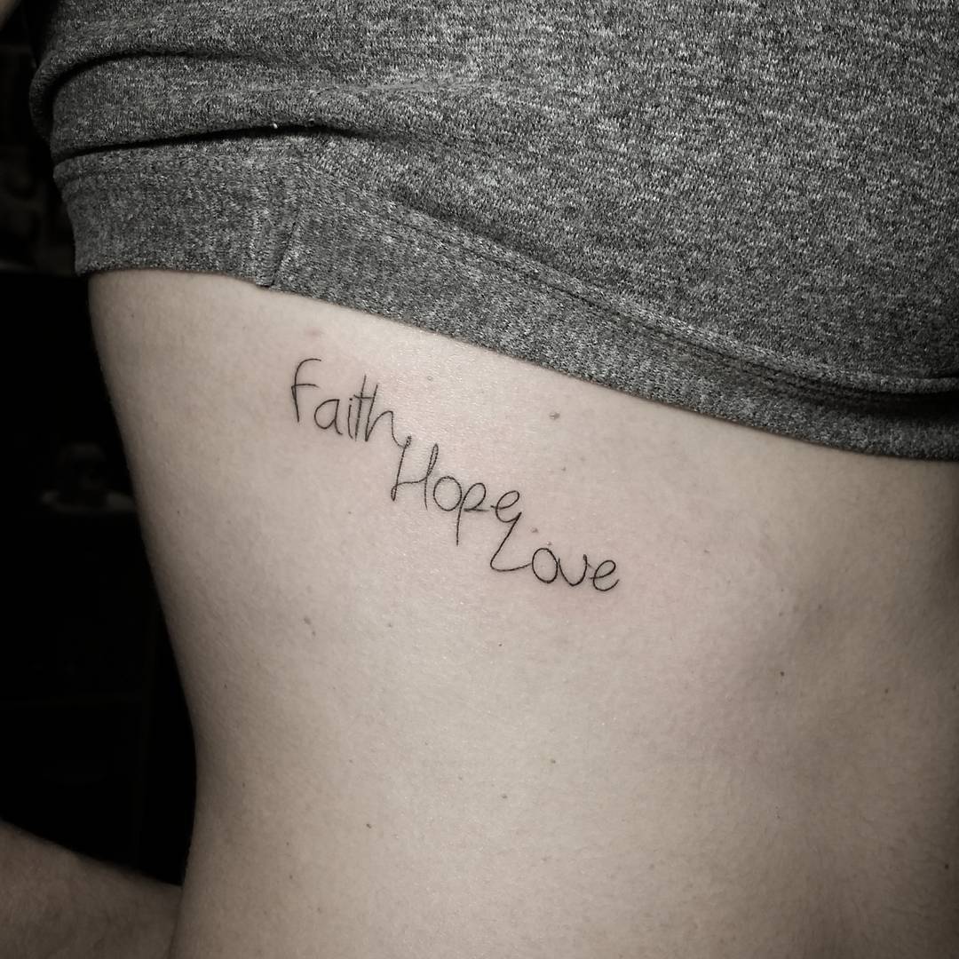 Faith Hope Love (Symbol) Temporary Tattoo - Faith Hope Love (Symbol)  Manifestation Tattoo – Conscious Ink