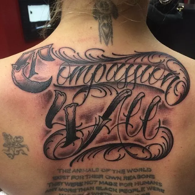 gangster letter tattoo designs