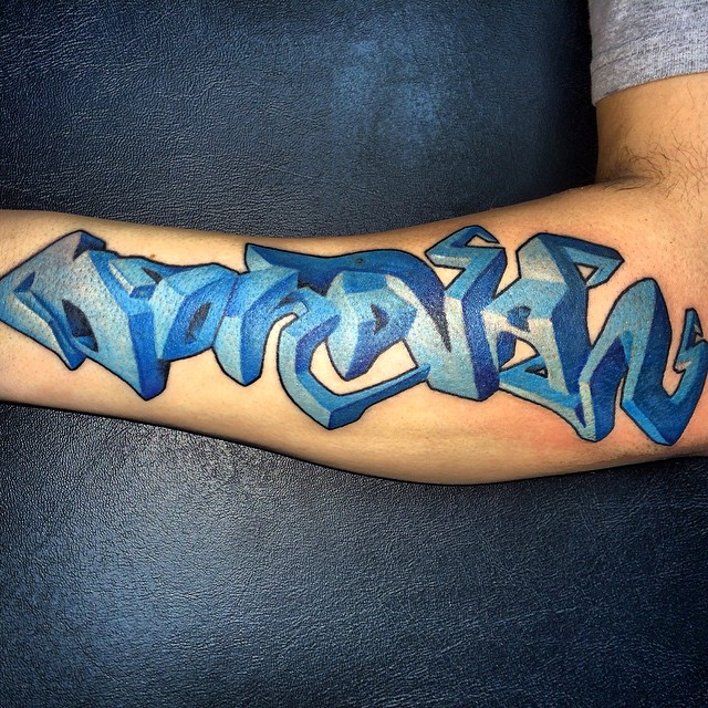 105 Best Graffiti Tattoos Modern Trendy Designs Of 19