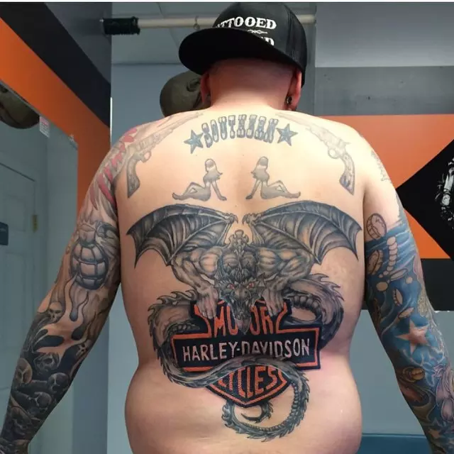 Harley Davidson With Bald Eagle Tattoos Tattoo Designs  फट शयर