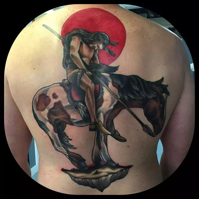 indian war horse tattoo