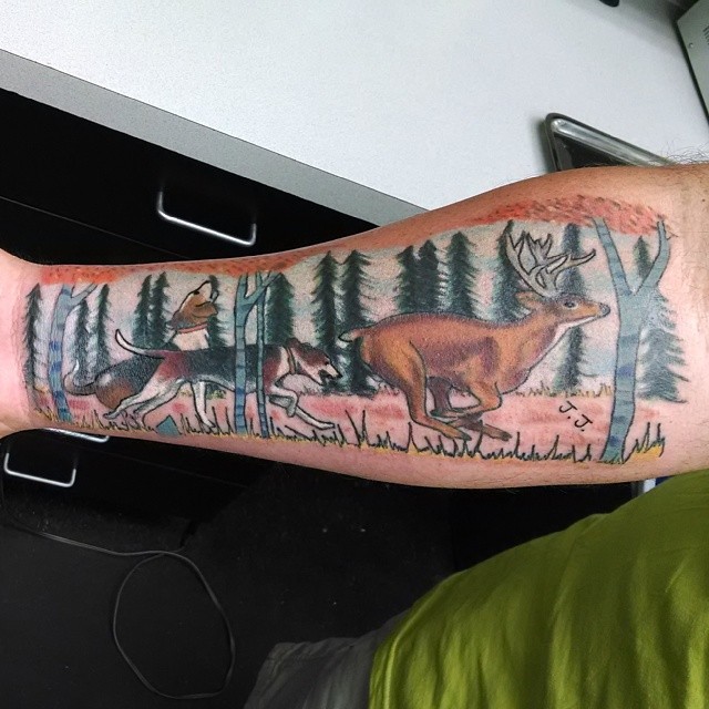 hound hunting tattoos