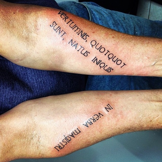 Inspirational Quote Tattoos on the Ribcage