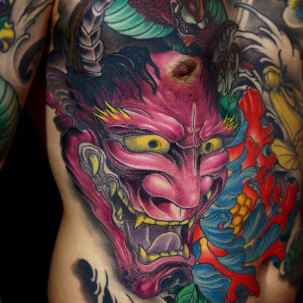 40 Best Japanese Mask Tattoos - Designs and Ideas (2019)