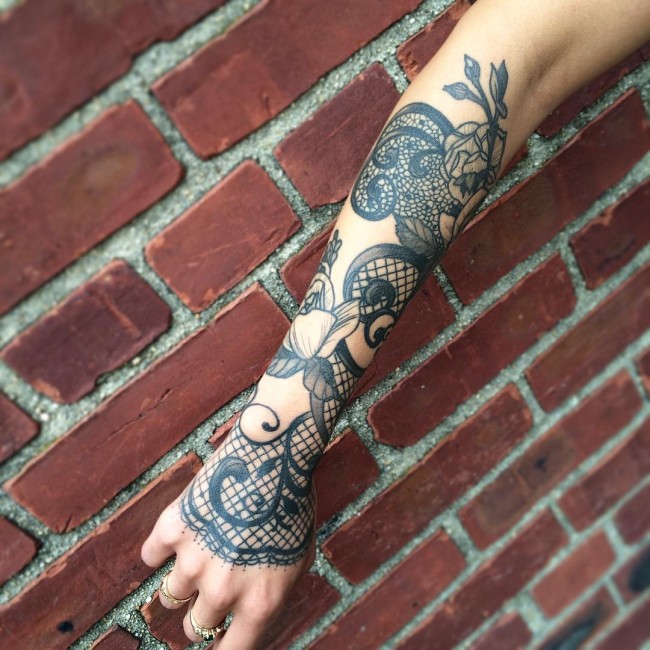 lace tattoo