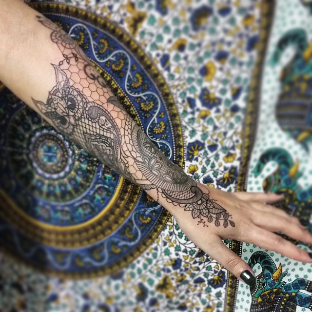 lace tattoo