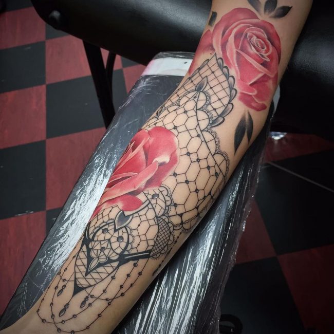 lace tattoo