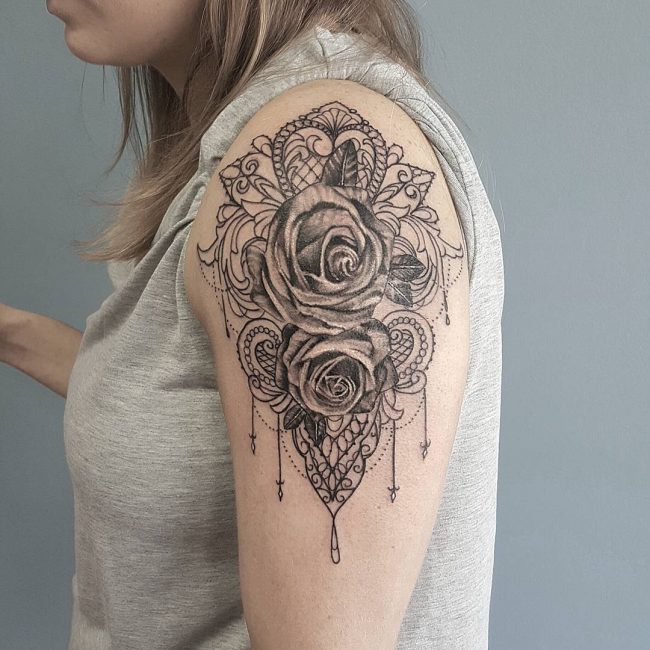 lace tattoo