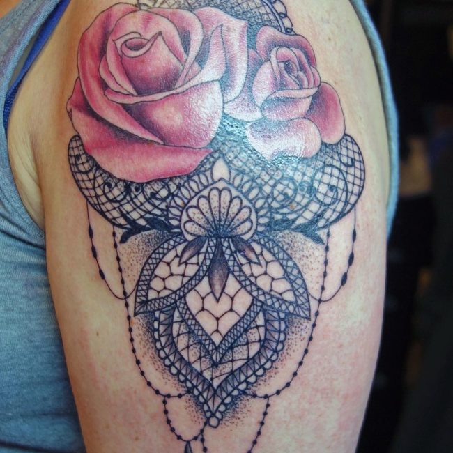 lace tattoo