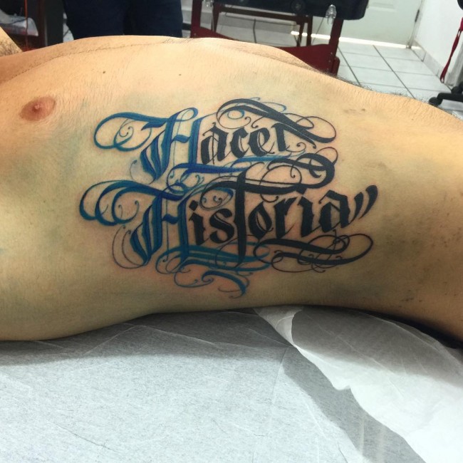 Lettering tattoos