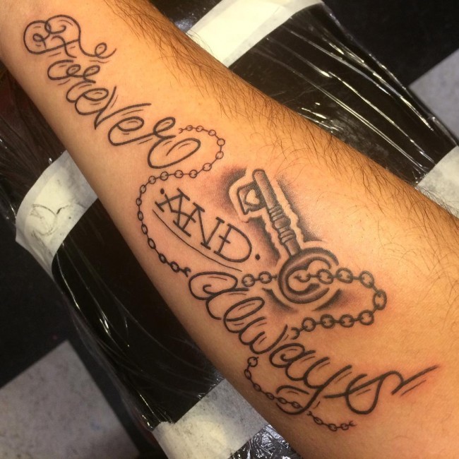 Lettering tattoos