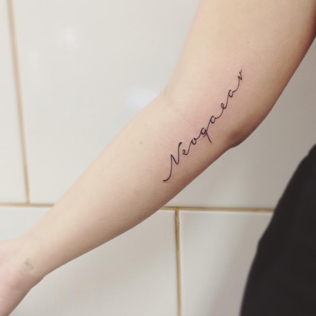 Lettering tattoos