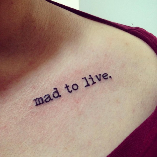 Lettering tattoos