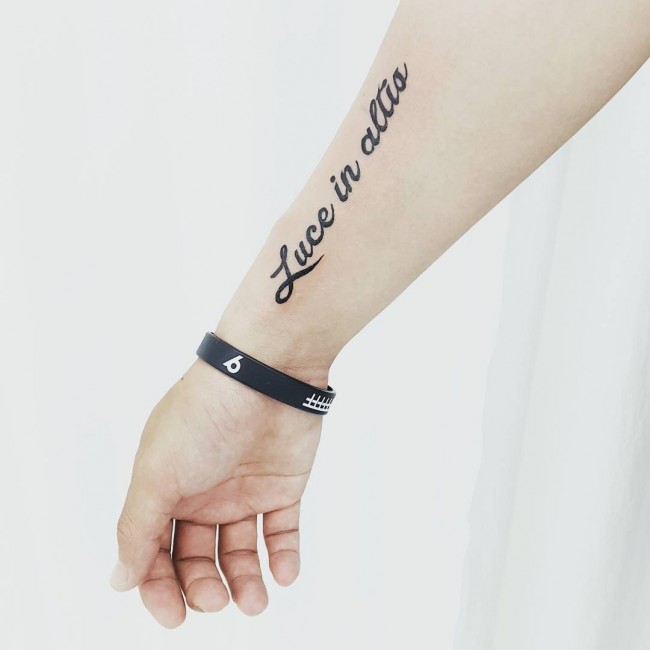 Lettering tattoos