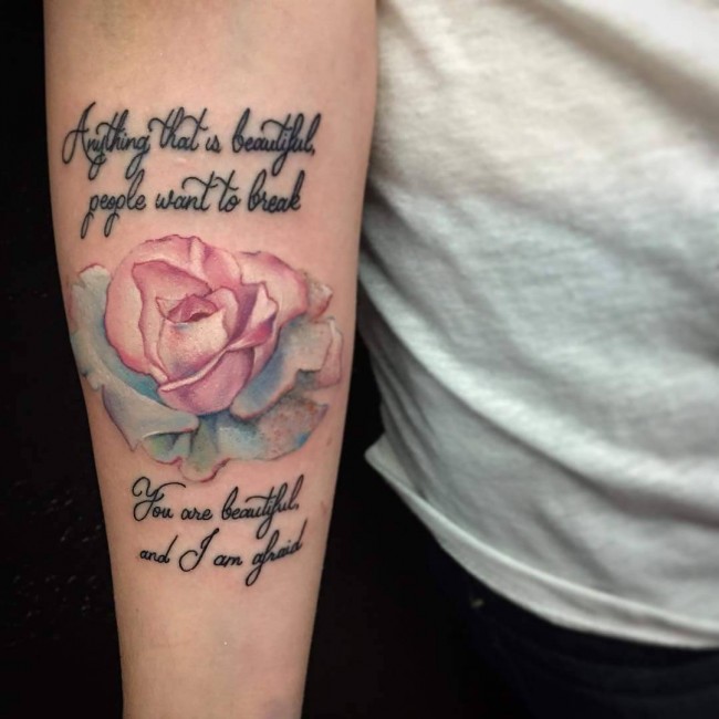 Lettering tattoos