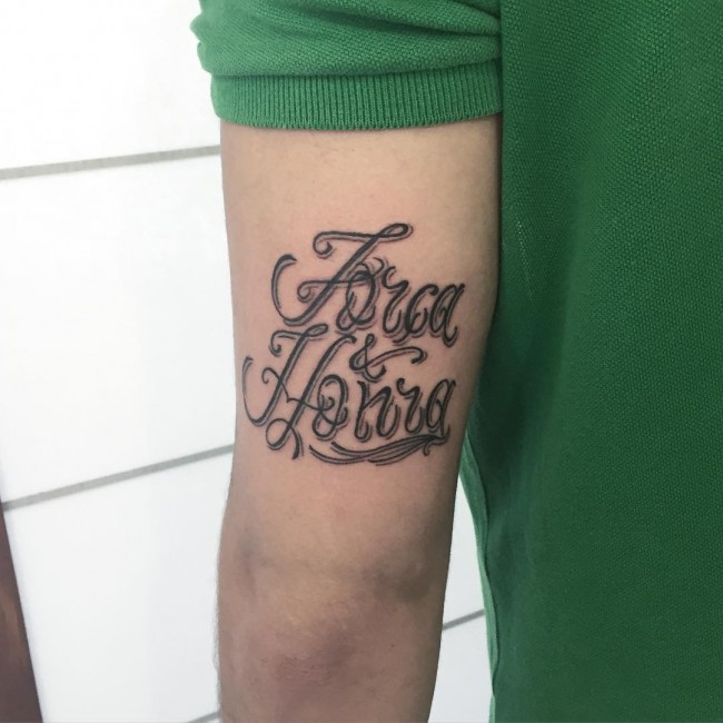 Lettering tattoos