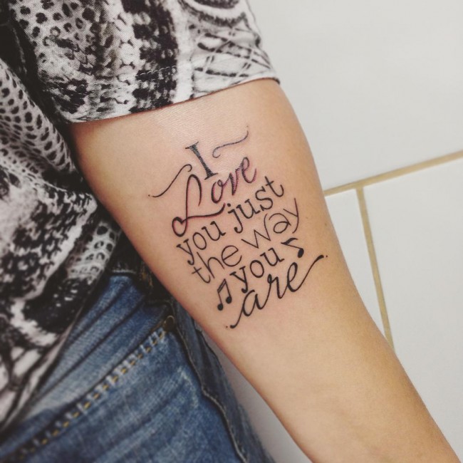 Lettering tattoos