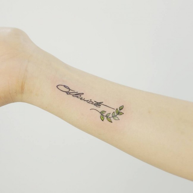 Lettering tattoos