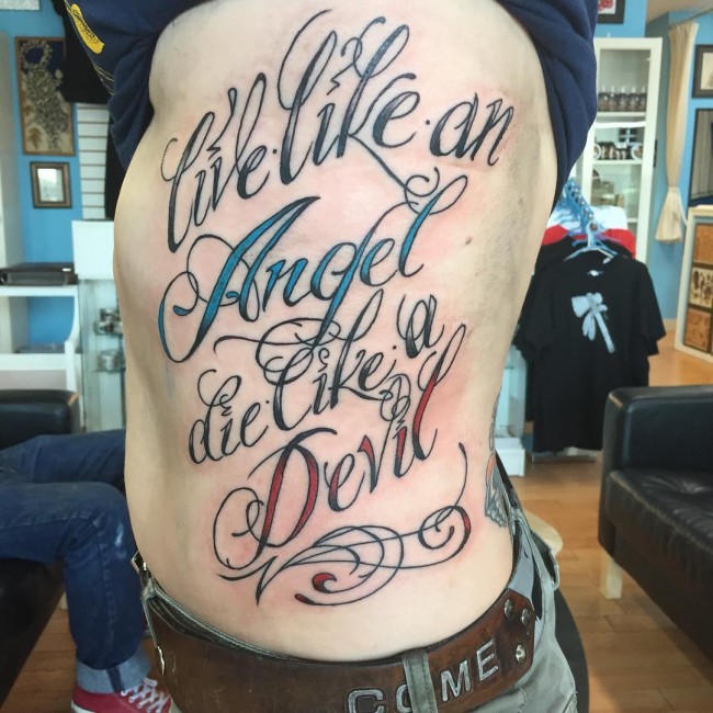 Lettering tattoos