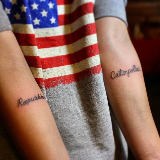 Lettering tattoos