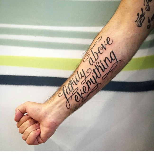 Lettering tattoos