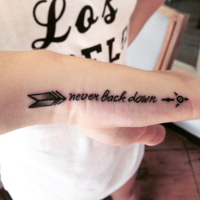 Lettering tattoos