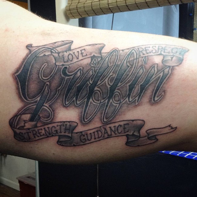 Lettering tattoos