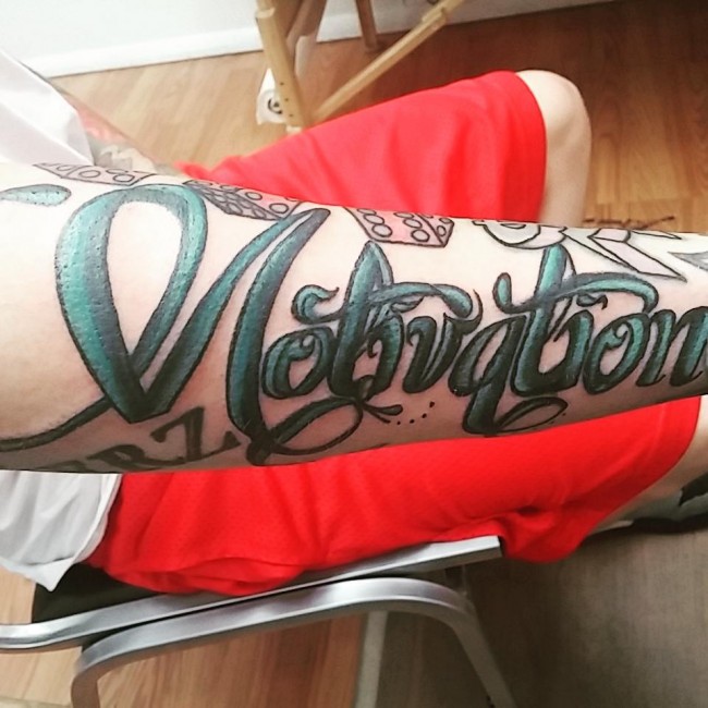 Lettering tattoos