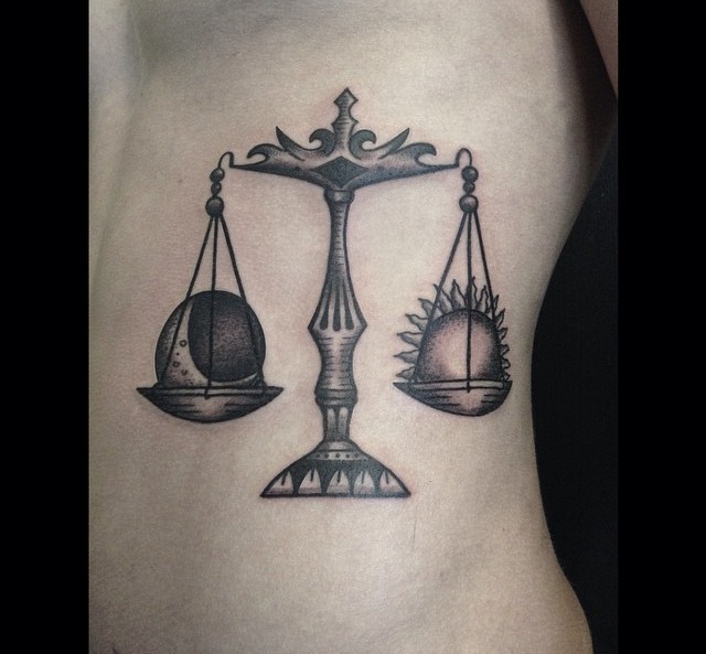 Tattoo uploaded by Jennifer R Donnelly • Libra tattoo by Jezz Tattoo  #jezztattoo #Libra #zodiac #astrology #horoscope • Tattoodo