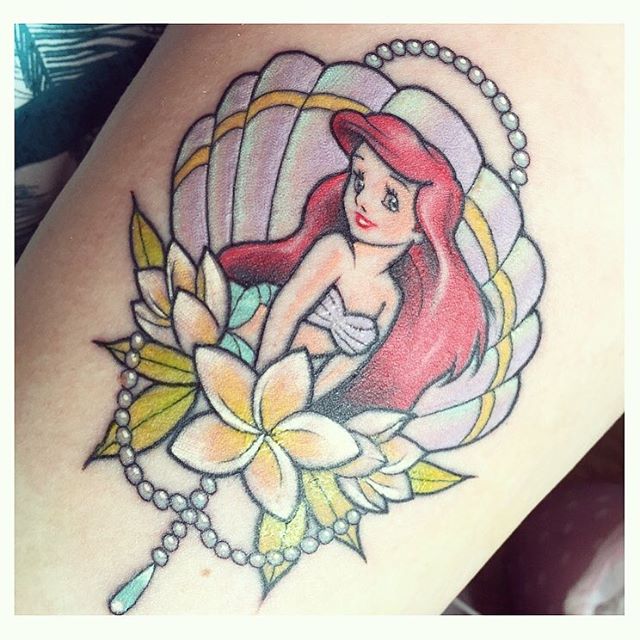 90+ Best Little Mermaid Tattoos - Designs & Meaning (2019)