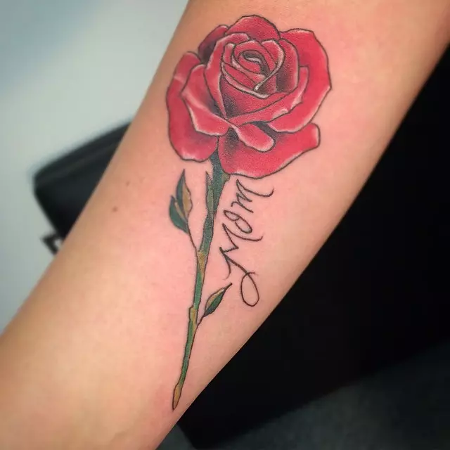 Aggregate 131+ rose with mom tattoo