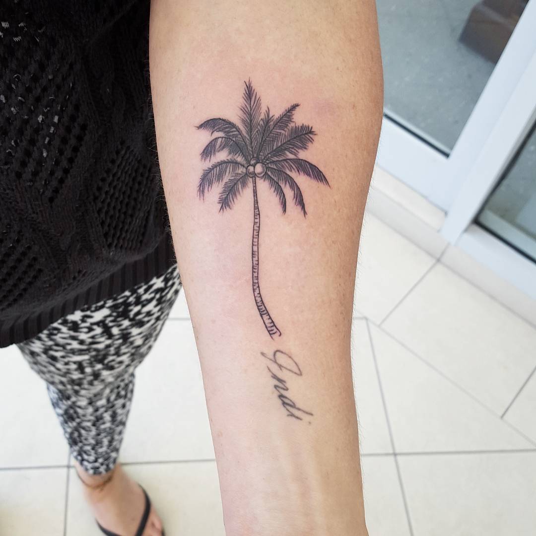 120+ Best Palm Tree Tattoo Designs and Meaning [Ideas of 2019]