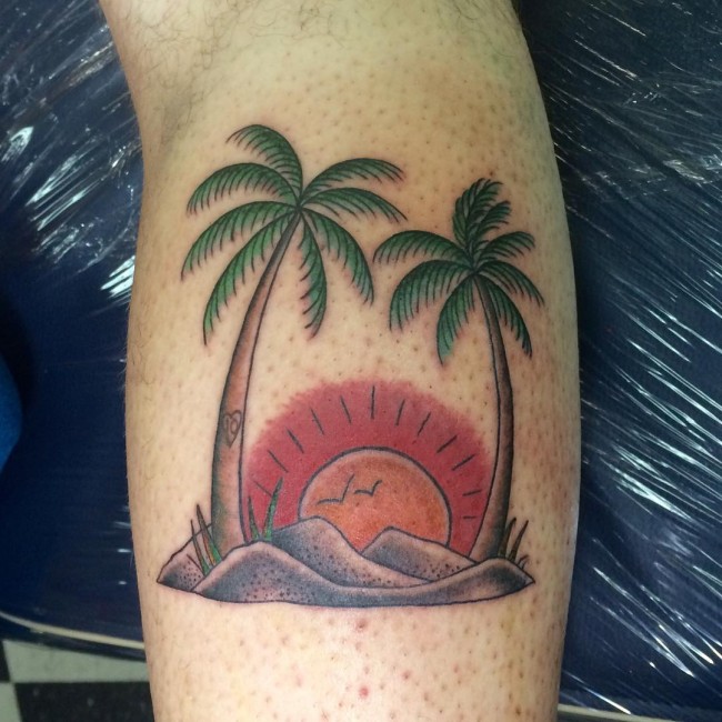 palm tree tattoos