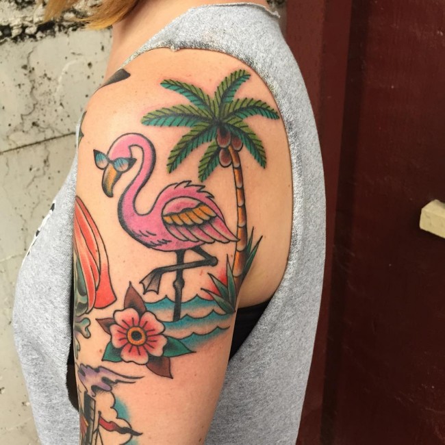 palm tree tattoos