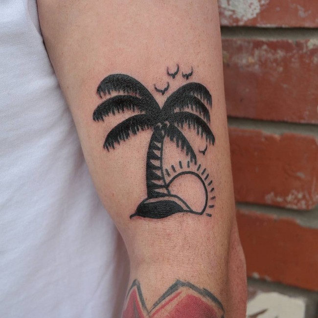 palm tree tattoos