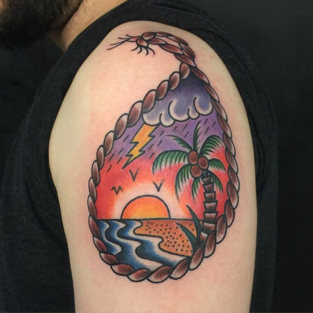 palm tree tattoos