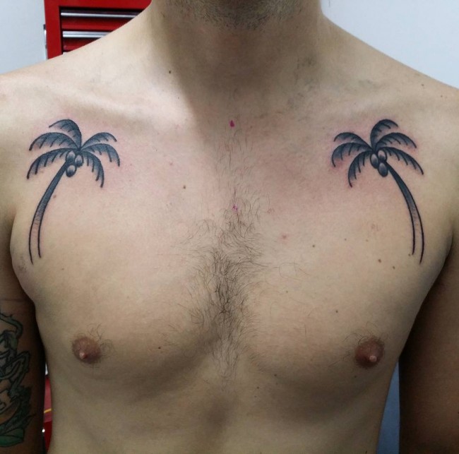 palm tree tattoos