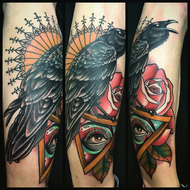 75+ Best Raven Tattoo Designs & All Meanings (2019)