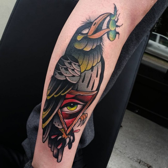 Raven tattoo